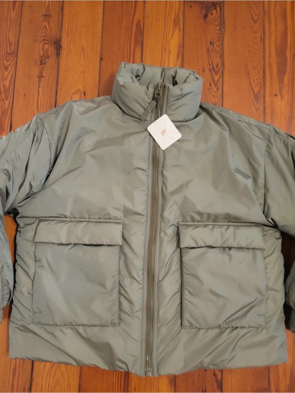 Fabletics Sage Green Women's Puffer Jacket